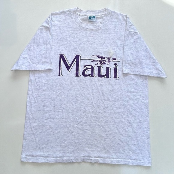 Vintage 80’s Maui Hawaii Wildlife Oceanlife Animals T Shirt XL Single Stitch - Picture 1 of 7